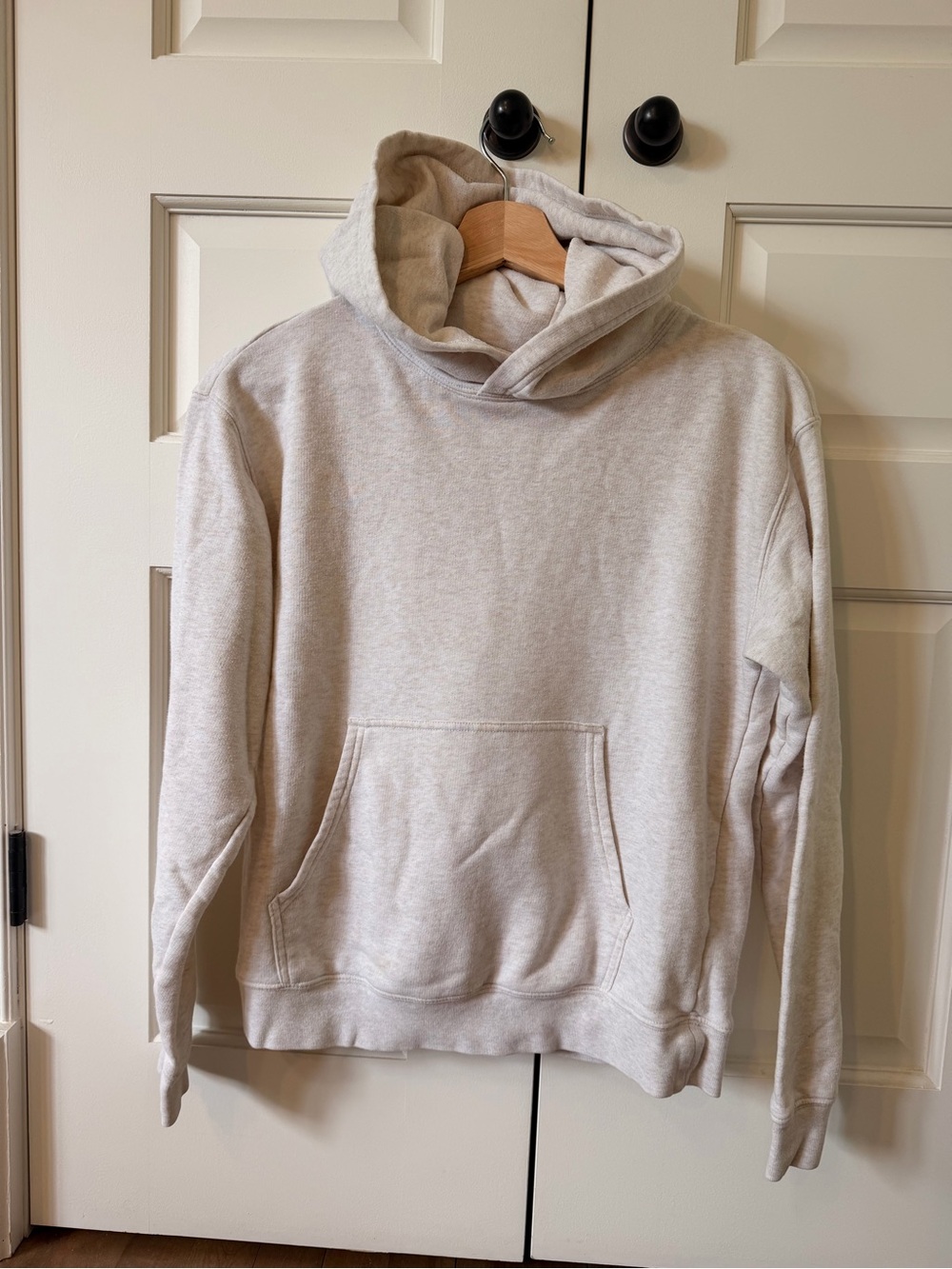 TNA Cozy Fleece Pullover Hoodie | Oatmeal Heather | XS